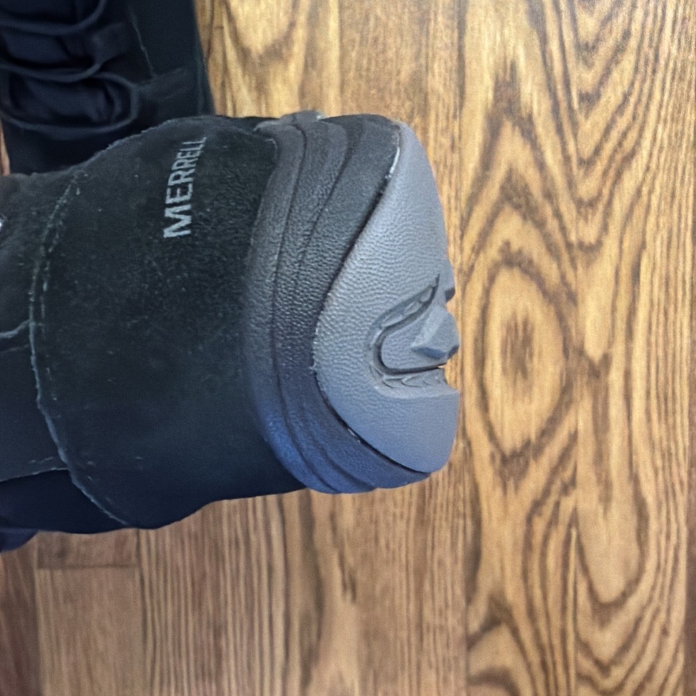 Merrell Women’s Sz 6 Approach Tall Waterproof Leather Quilted Black Boots J99128 - Picture 6 of 10